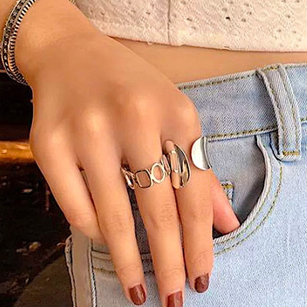 STERLING SILVER MINIMALIST RING SET - Picture 5 of 13